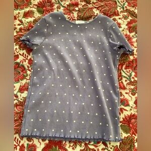 Jumping Beans Lavender Top with White Dots